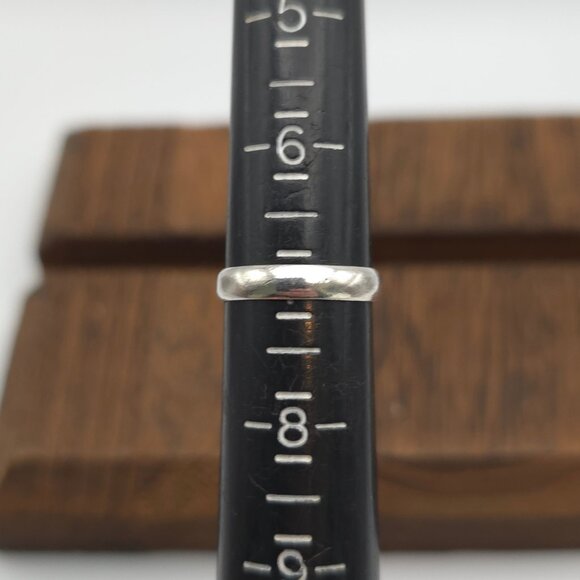 Size 7 Sterling Silver Faceted Rough Ruby Stone Ring A474 - Picture 6 of 8